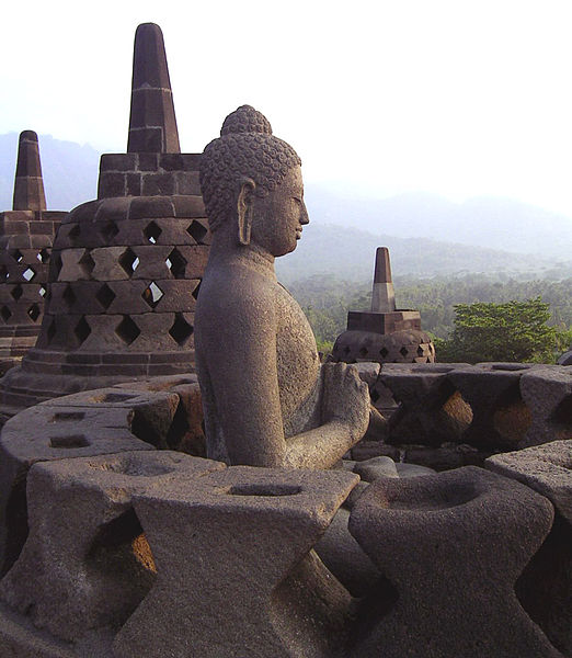 Le Temple de Borobudur, Balaboedoer, Indonésie Borobu16