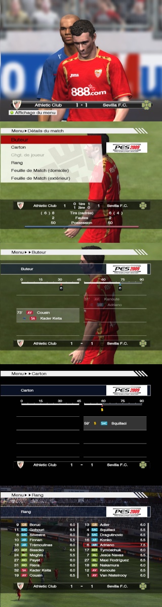 5ème Journée. [> Résultats <] Pes20392