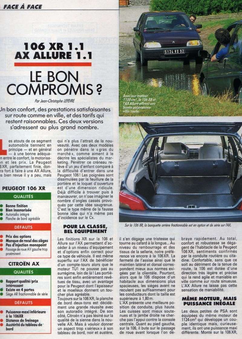 La 106 dans la presse en son temps... Xrallu10