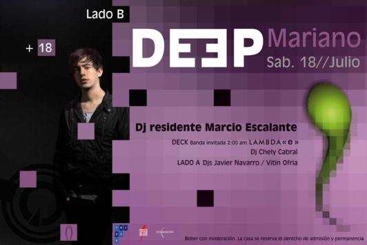 DEEP MARIANO + Lambda (e) - LADO B Aqua (SAB 18 JUL) Deep_m12