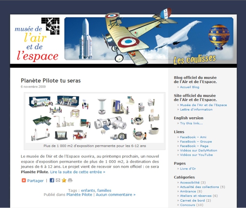 espace enfant - Musée de l'Air et d'Espace : Ouverture de l'espace enfant PLANETE PILOTE Blogpl10