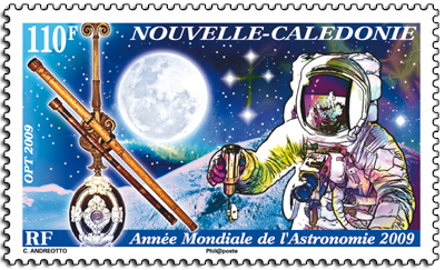 Astrophilatélie : 2 timbres français sur les 40 ans Apollo 11 13090110