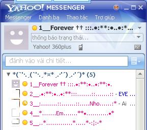 Tạo cái list Yahoo Messenger như thế này thấy cũng hay hay!! Untitl10