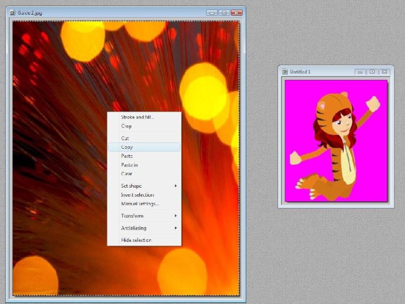 How to add a background with Photofiltre Tutori14