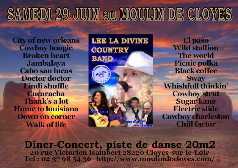 LEE LA DIVINE COUNTRY BAND 29 Juin 2013 à Cloyes (28) Play_l12