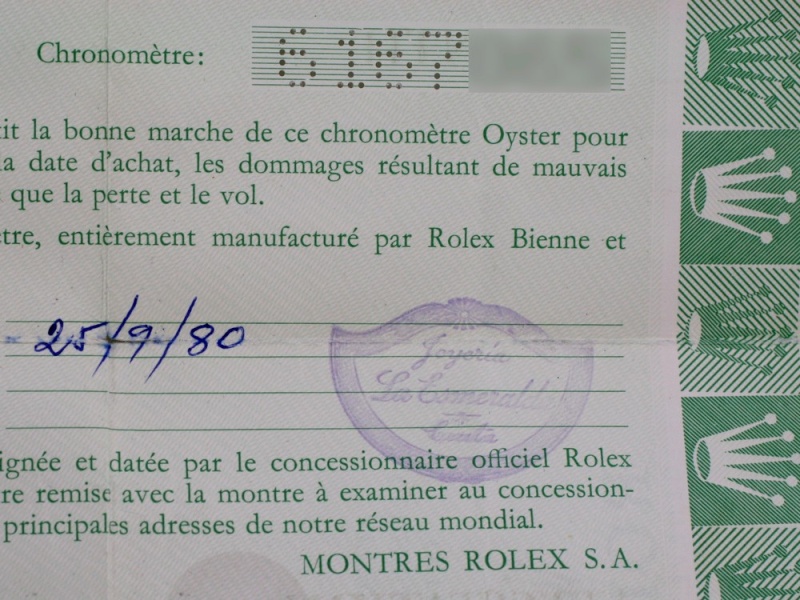 (Vendue) Rolex Submariner date plexi Papiers   Réf : 1680 Img_2621