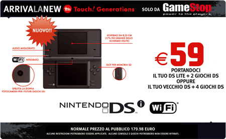 Nintendo DSi for 59 €! Scheda10