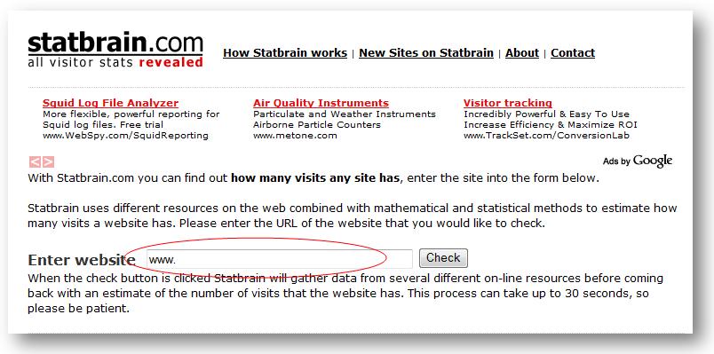 Proposition d'une méthode de calcul de l'influence d'un site ou un blog Statbr10