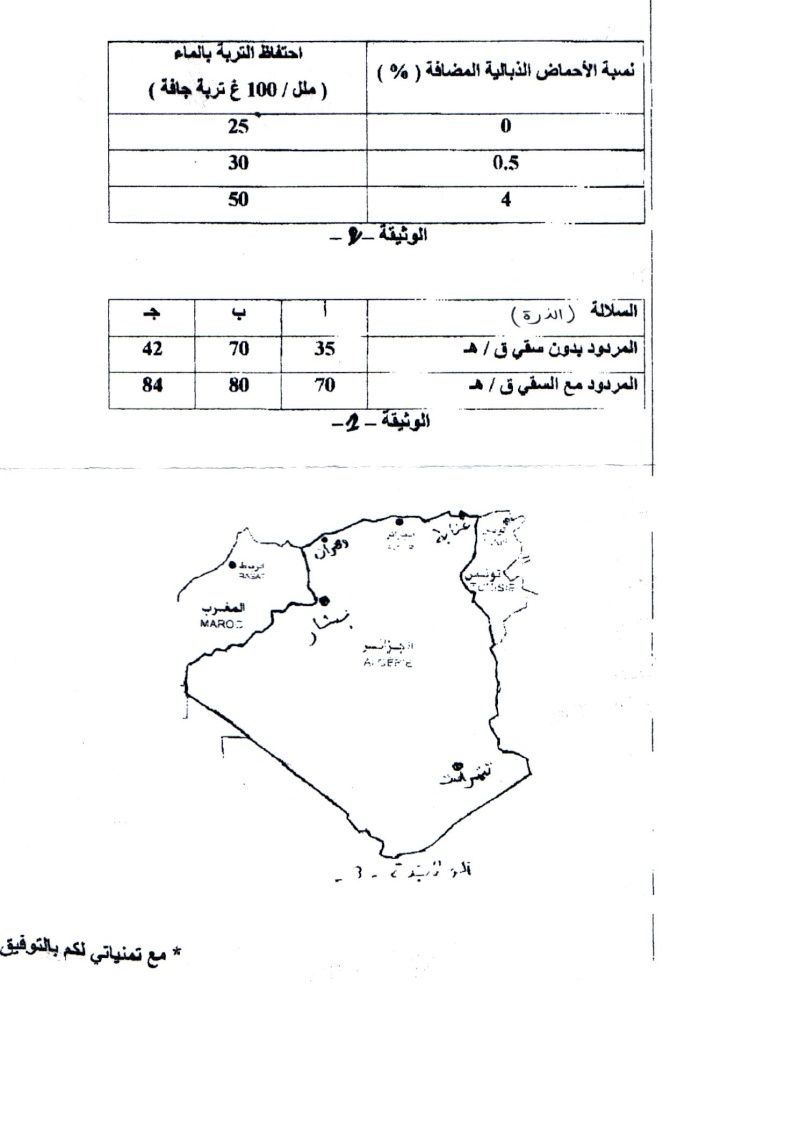 Sciences naturelles العلوم الطبيعيّة   Compositions Bouaziz Rabiaa 2008-2009 مواضيع الإختبارات Ct2_sc11