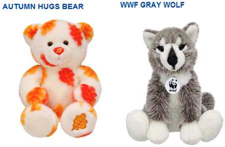 New Autum Hugs Bear and WWF Wolf! New10