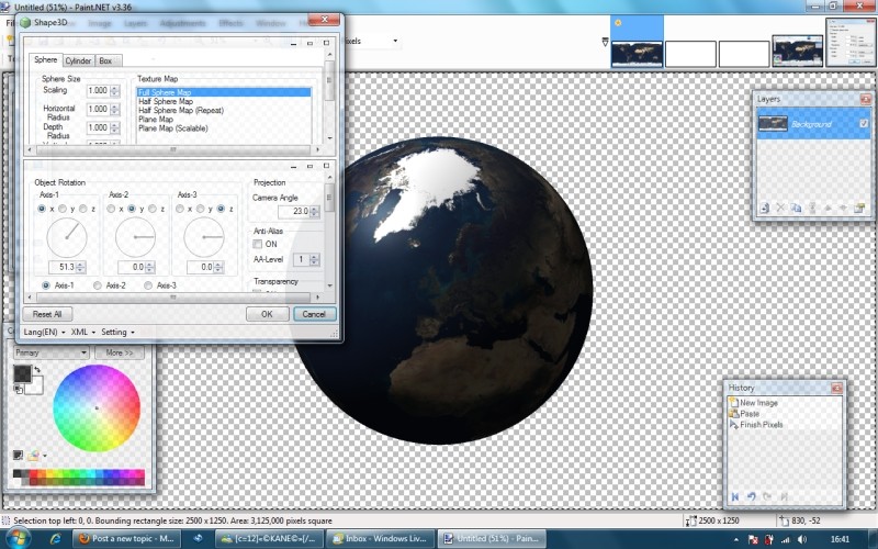 Making a globe Globe310