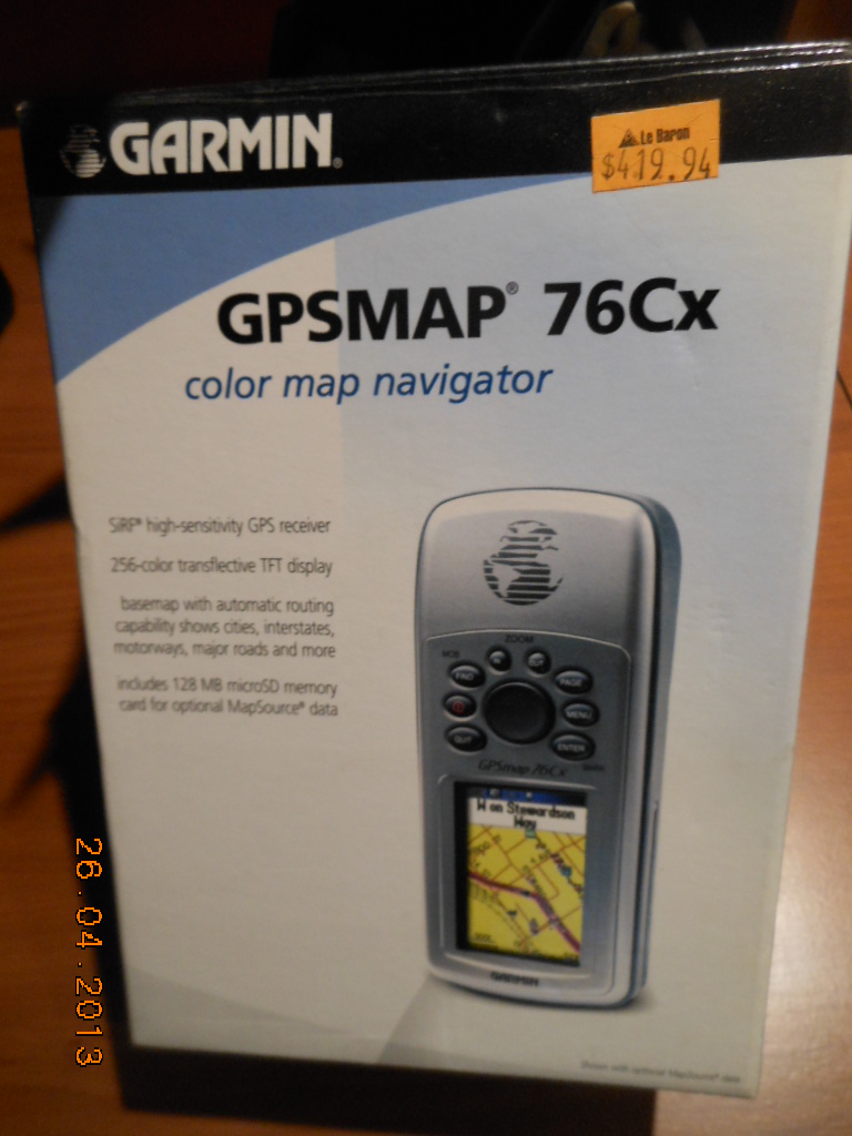 GPS Garmin 76 Cx  couleur + boite pour Sea Doo  Dscn5610