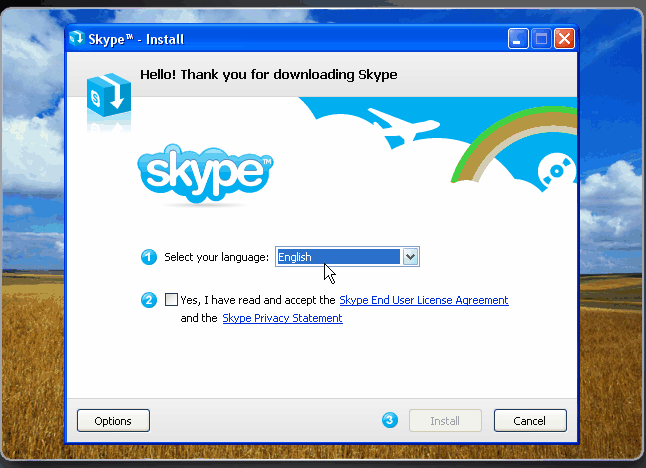 برنامج Skype 9oxcw010