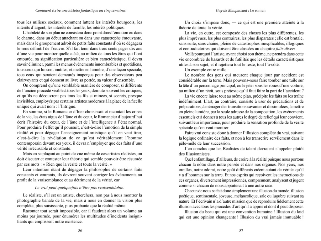 MÉTHODES ET CONSEILS. Guy de Maupassant. Préface de Pierre et Jean. Le roman. Mapass12