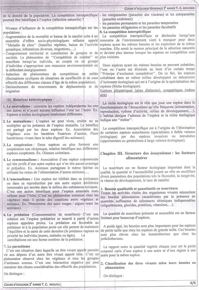 résumé d'écologie générale deuxième année A00410