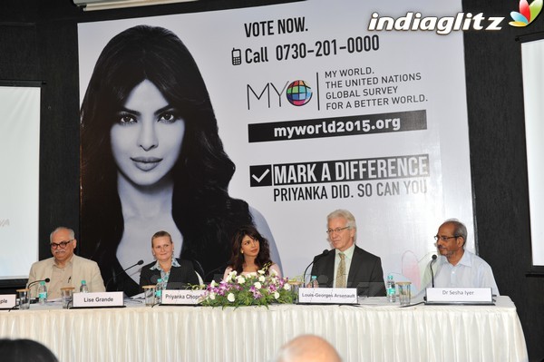 Priyanka Launches UNICEF's Mobile Application Pri28010