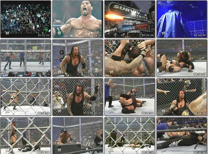 ماتش رائع Survivor Series 2007 Batista Vs UnderTaker Hell I n The Cell بحجم 209 ميجا 219