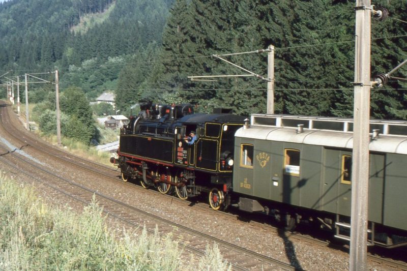 Museumszug Jesenice am 6.August 1987 87-08-12