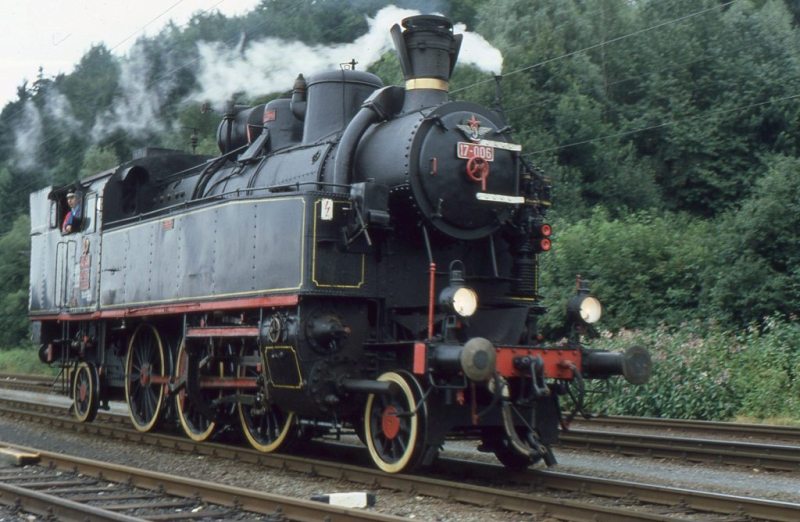 Museumszug Jesenice am 6.August 1987 87-08-17