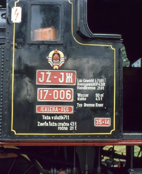 Museumszug Jesenice am 6.August 1987 87-08-20