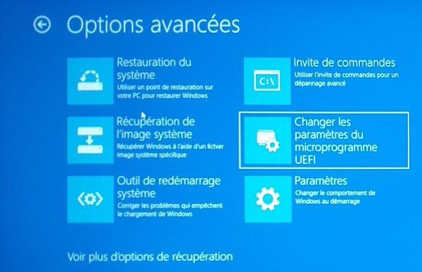 Options avanées