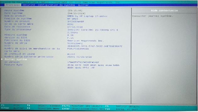 BIOS : Principal