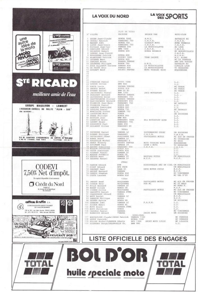 1984 Rallye de St Amand les Eaux Engaga10
