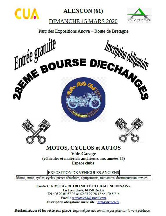 EVENEMENTS MOTOS ANCIENNES Calendrier évènementiel des Grands-Mères Motos Montmorillonnaises 2020al10