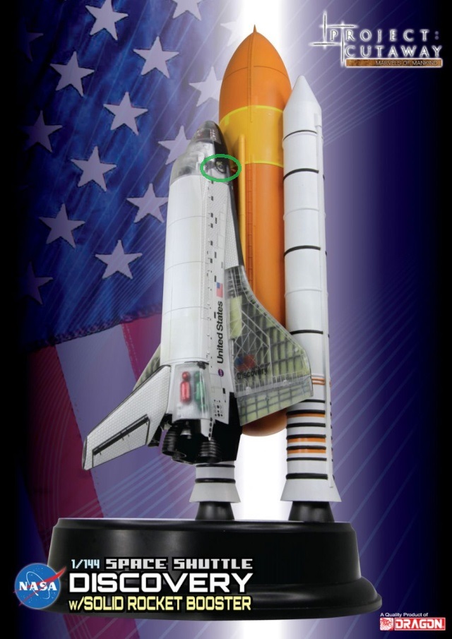 SPACE SHUTTLE DISCOVERY CUTAWAY W/SOLID ROCKET BOOSTER [ 1/144 DRAGON ] Discov10