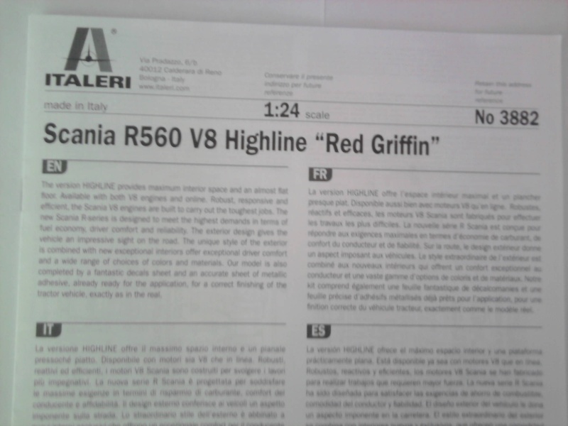 Scania R560 V8 Highline "Red Griffin" 1:24 Foto0535