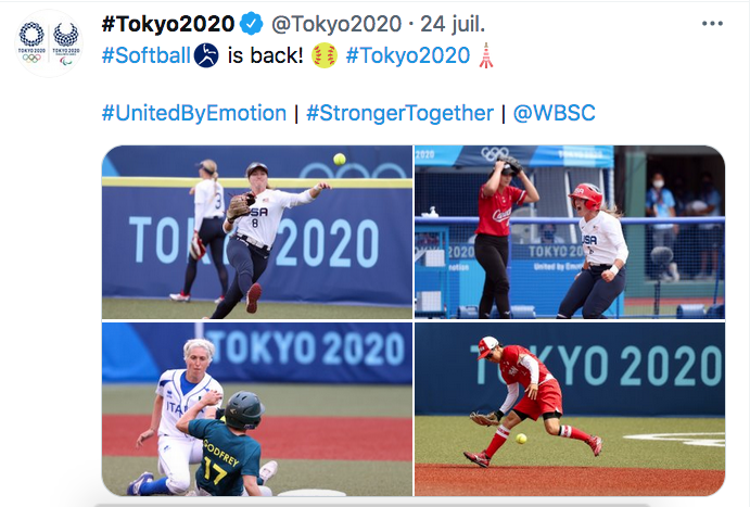 LES JO 2020 DE TOKYO  Baseball / Softball FEMMES Cap16162
