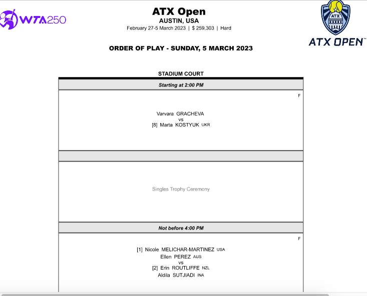 WTA AUSTIN ATX OPEN 2023 - Page 3 Cap33566