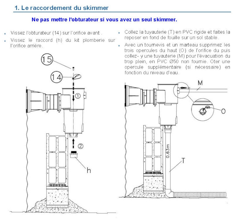 Tuyau de trop plein Skimme10