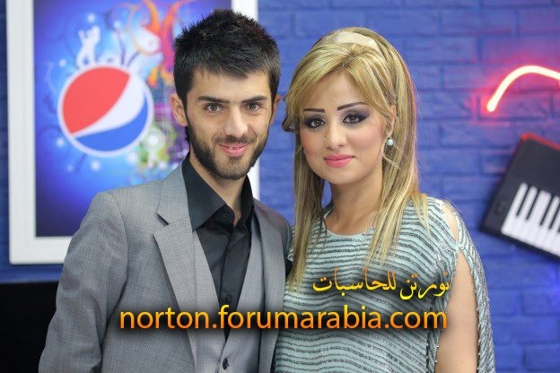 صور  برواز حسين مع زوجها كوران في الحلقة 16 من arab idol 2 Oouoo10