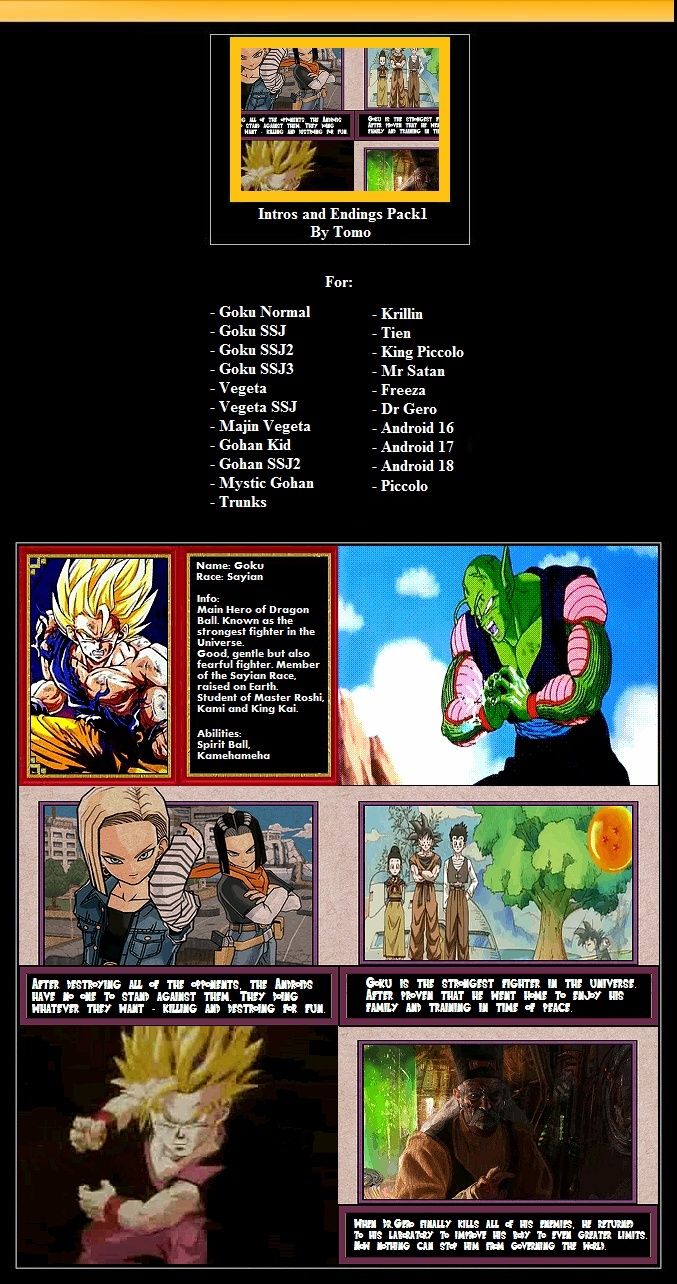 DBZ Intros and Endings Pack110