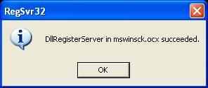 Register MSWINSCK.OCX file Pc Problem Solved and Solution Regist17