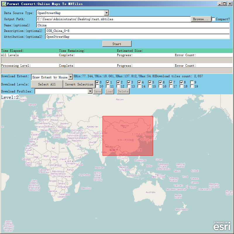 A tool for downloading MBTiles map--alternative to MOBAC 210