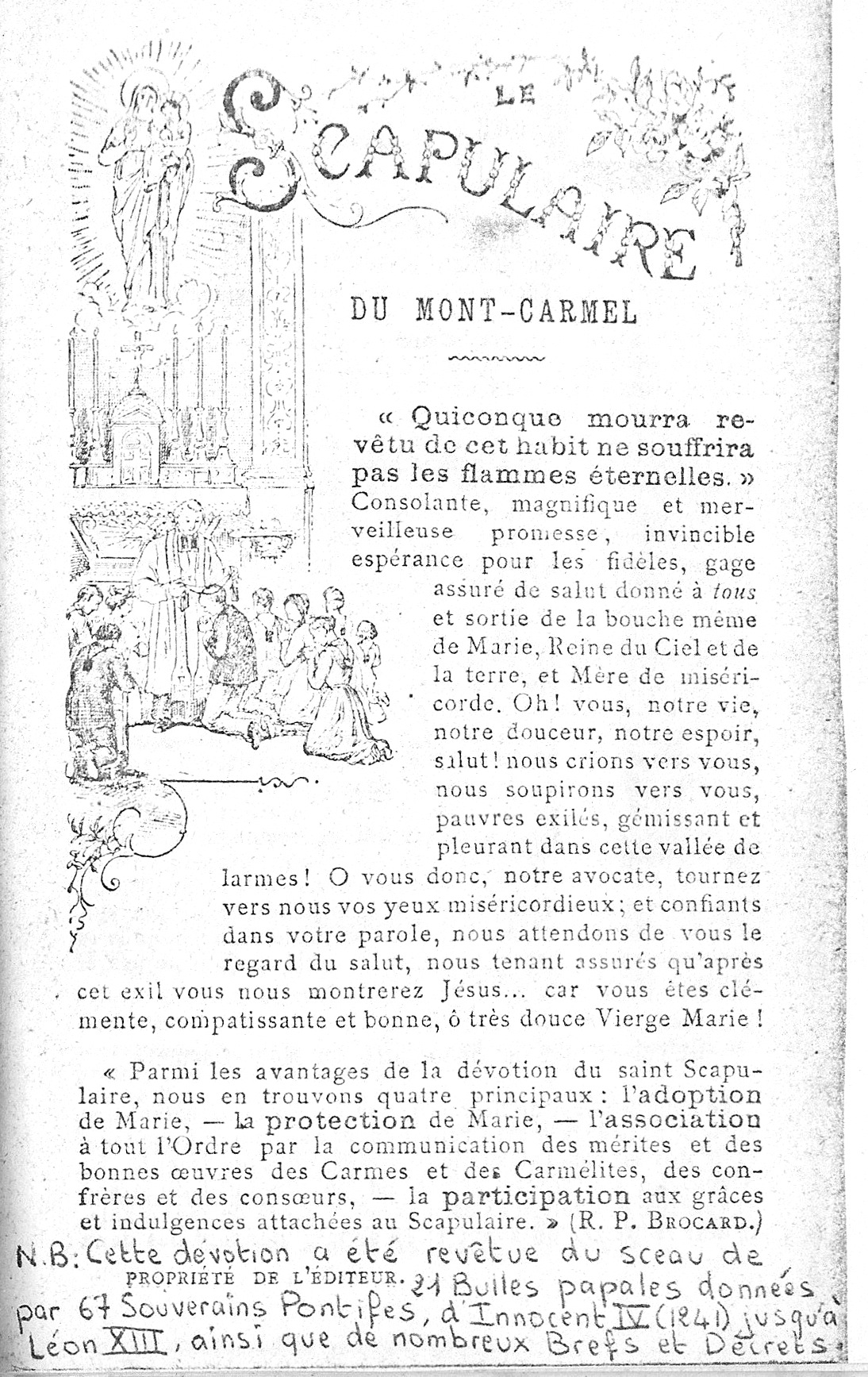 Histoires sur le Scapulaire de Notre-Dame du Mont-Carmel - Page 3 Le_sca10