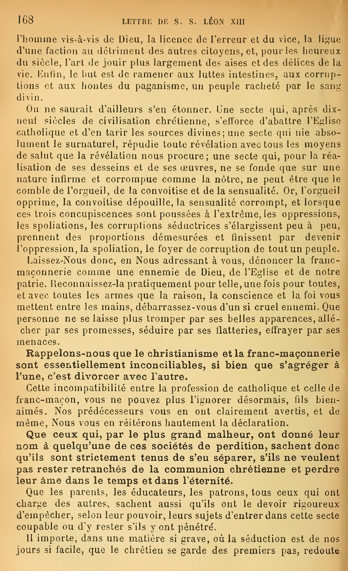 La Franc-Maçonnerie condamnée (documents pontificaux) Lzoon_20