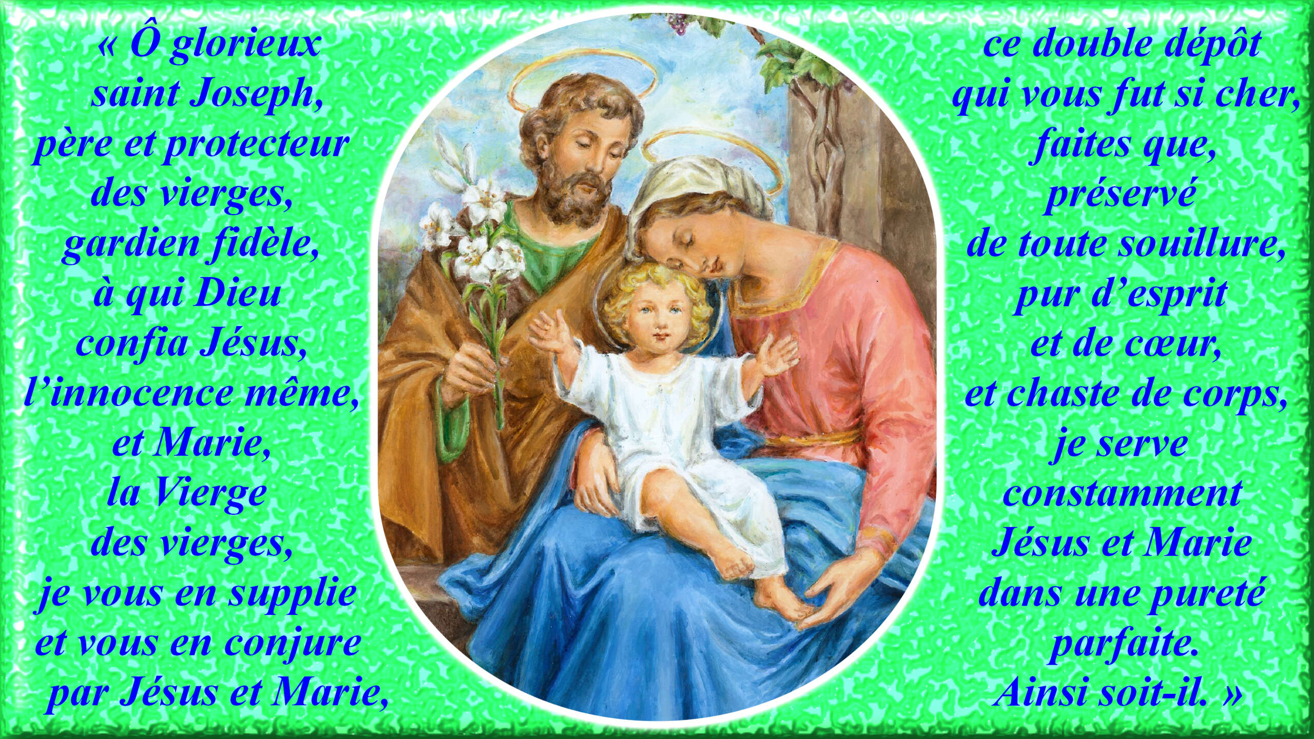 INVOCATIONS CHANTÉES à la SAINTE FAMILLE : JÉSUS, JOSEPH & MARIE - Page 2 St_jos10