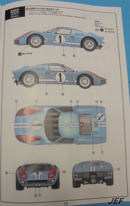 *1/24 FORD GT 40 MkII 1966 MENG Gt_01112