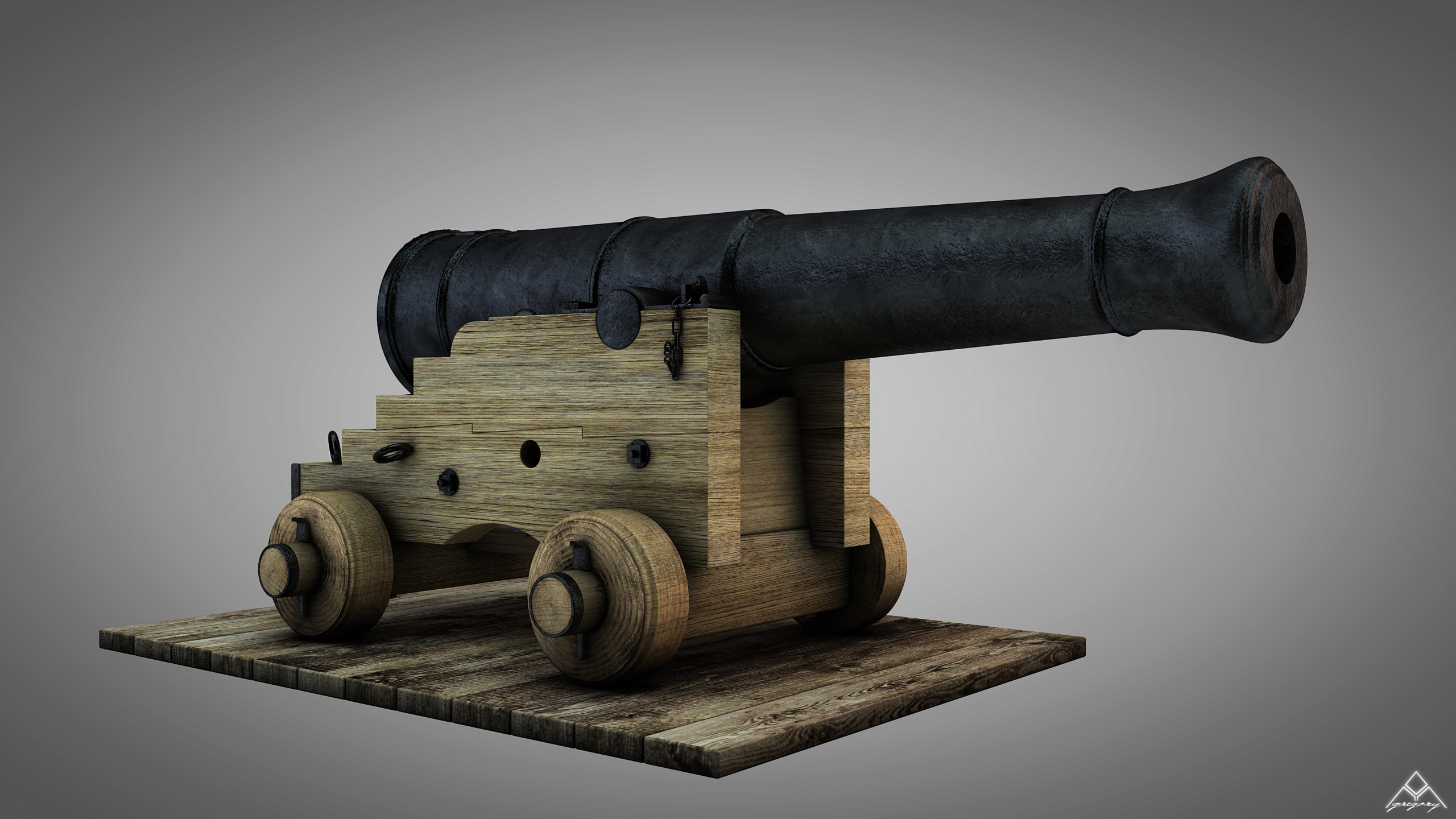 Canons de vaisseau 74 canons [rendus 3D] de Greg_3D - Page 3 Canon_50