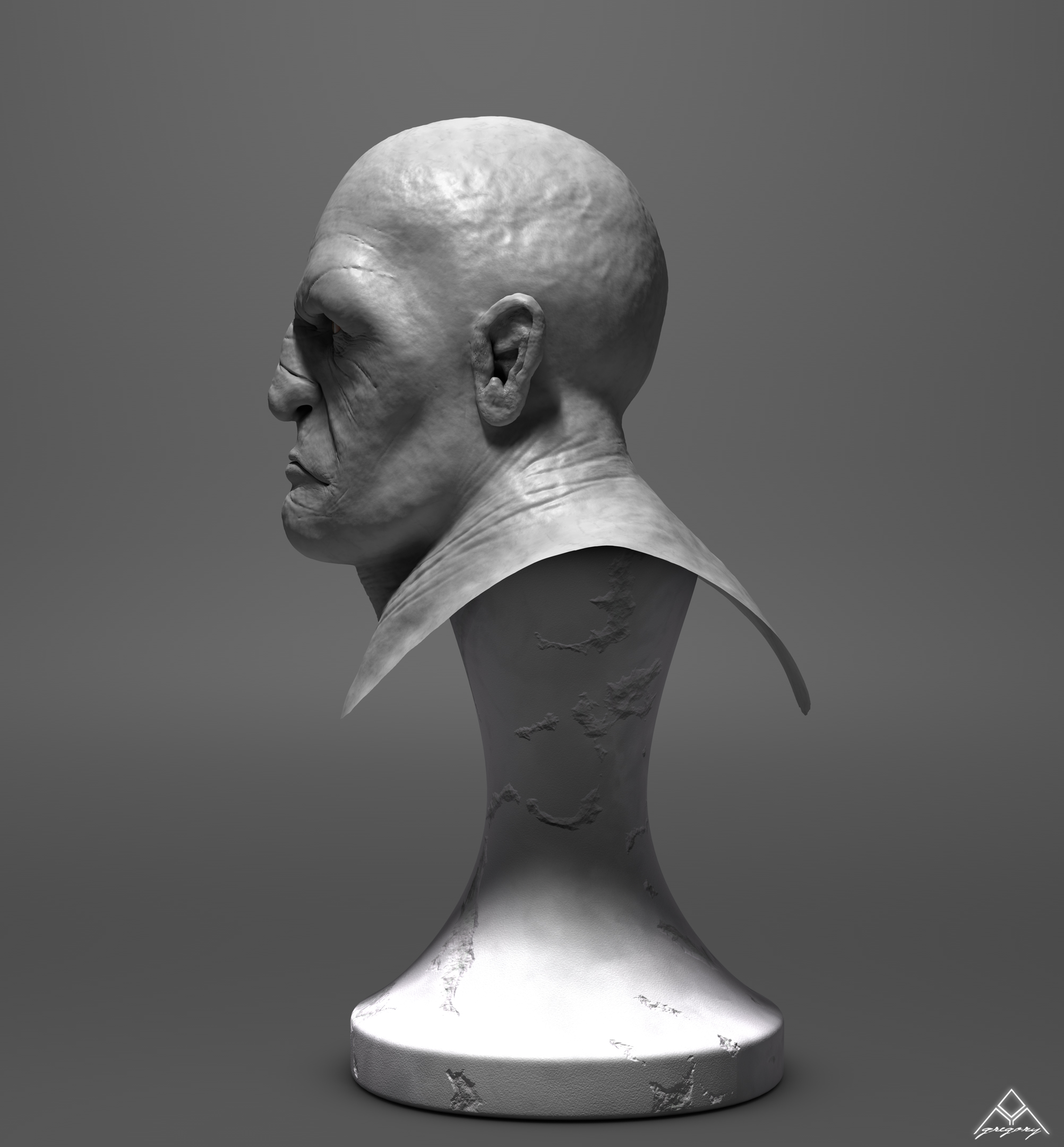 Bustes d'orque humanoïde [création 3D] de Greg_3D Orc_mo10