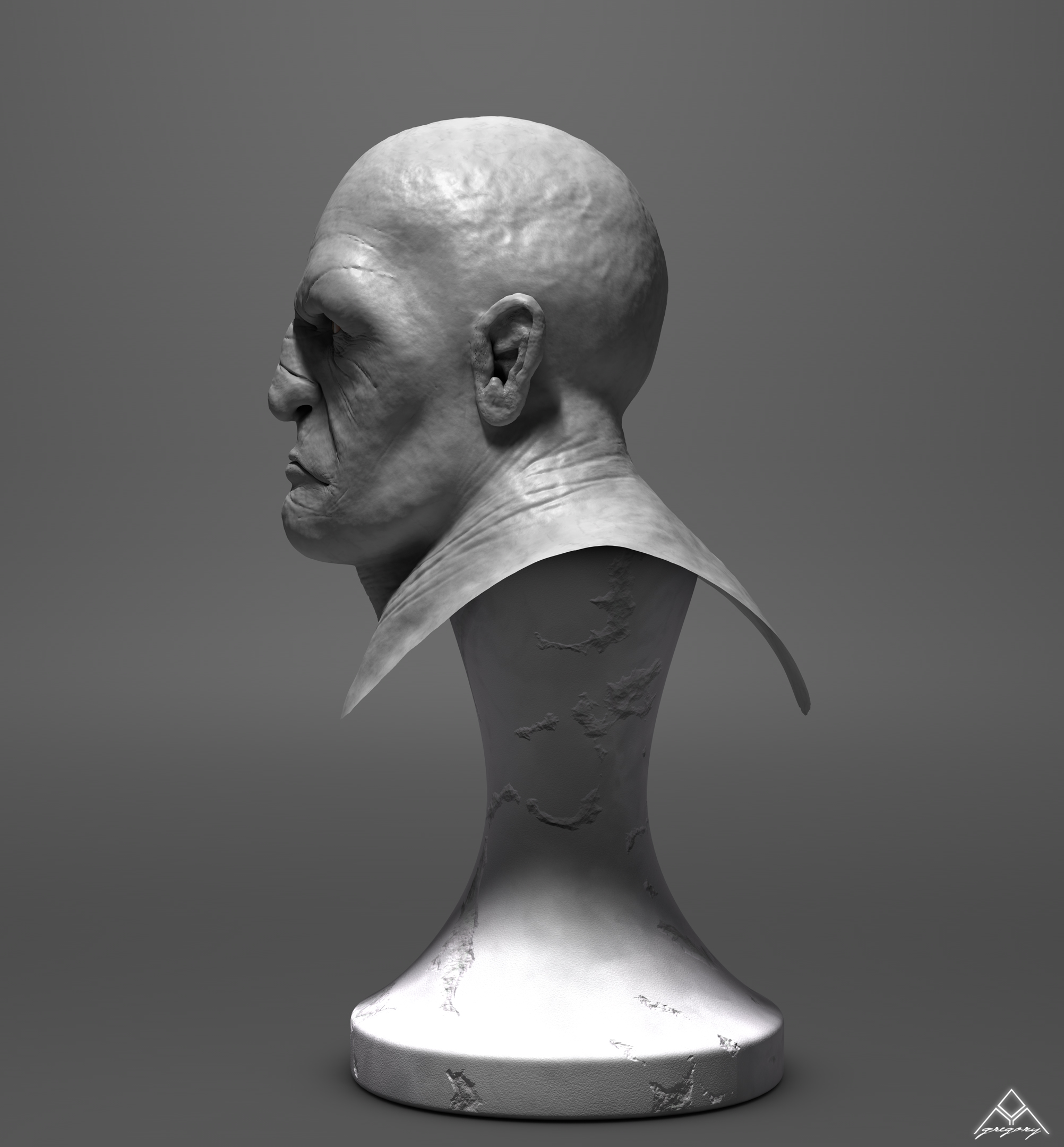 Buste Orc 3D Orc_mo13