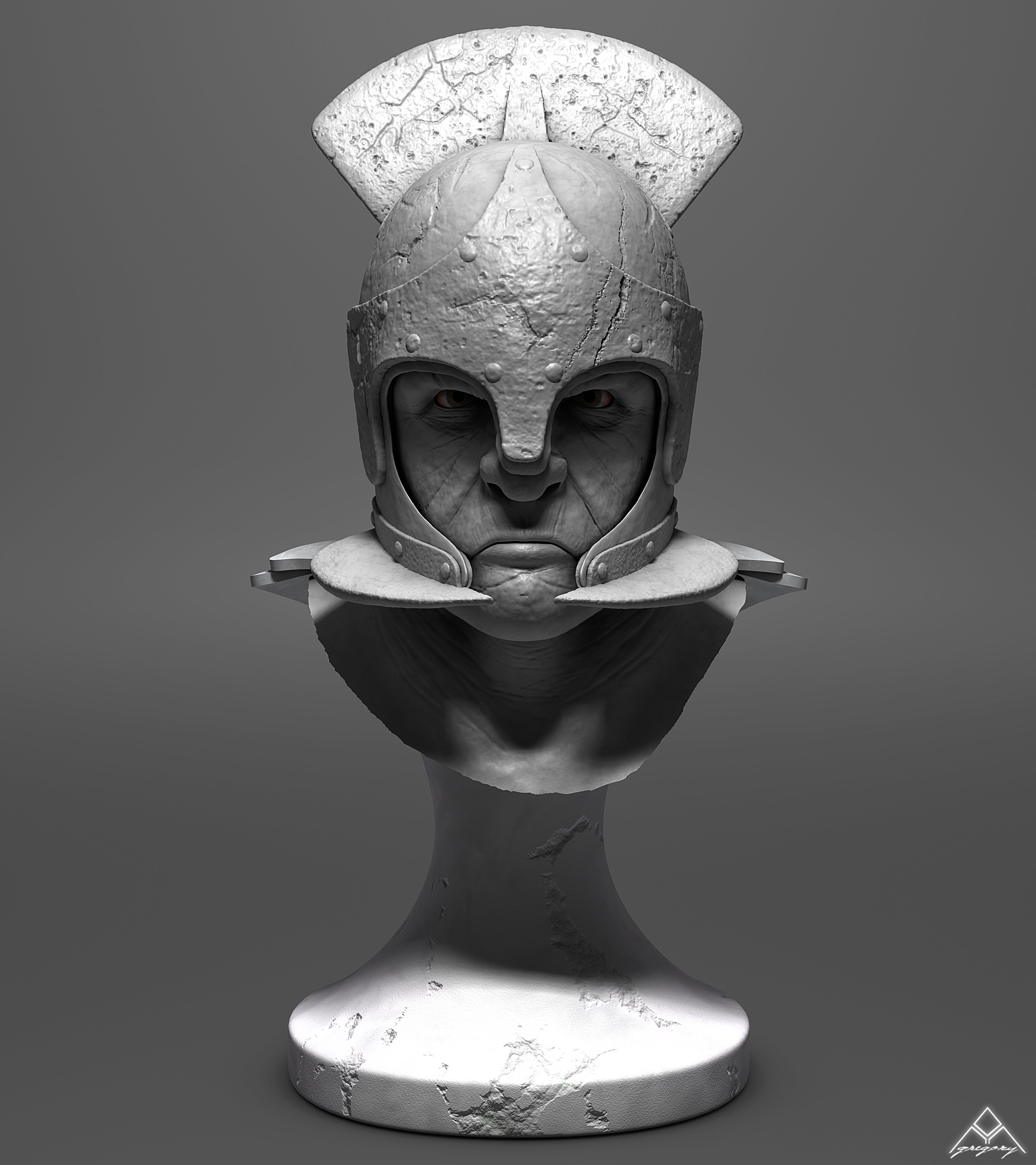 Bustes d'orque humanoïde [création 3D] de Greg_3D Orc_mo20