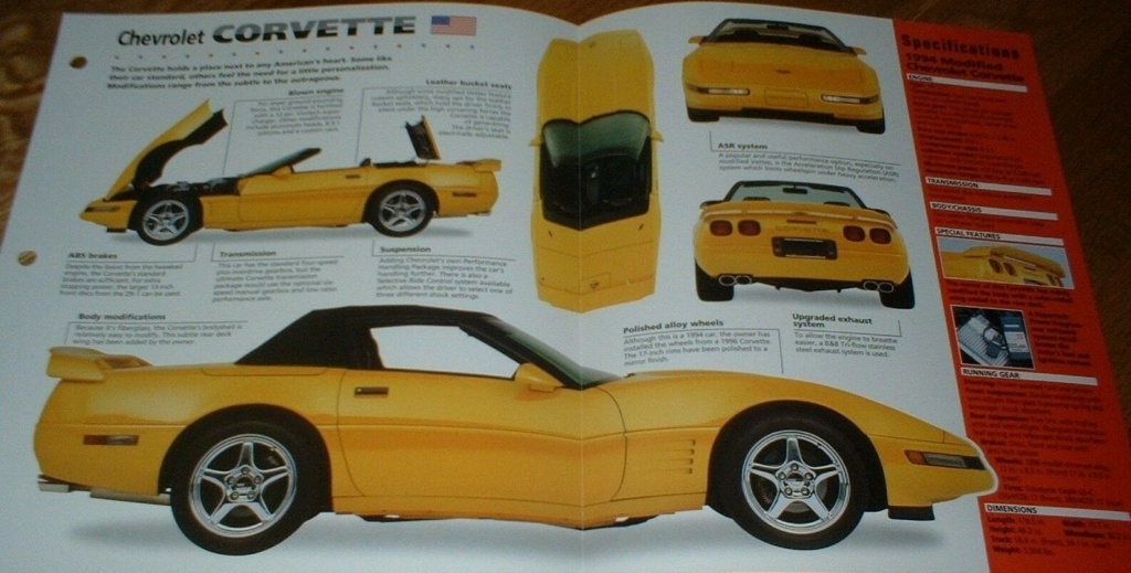 Corvette C4 Cab Callaway de 1993  Fiche_11