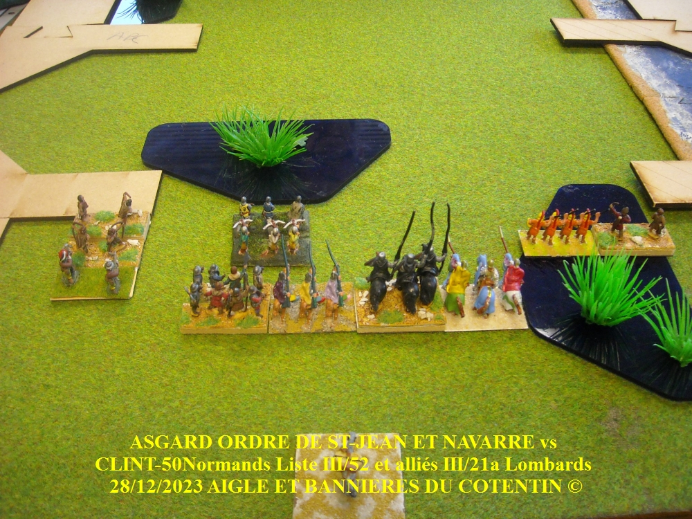 GALERIE CLINT-50 Normands Liste III/52 et alliés III/21a Lombards vs ASGARD ORDRE DE ST-JEAN allié NAVARRE 28/12/2023 01-abc26