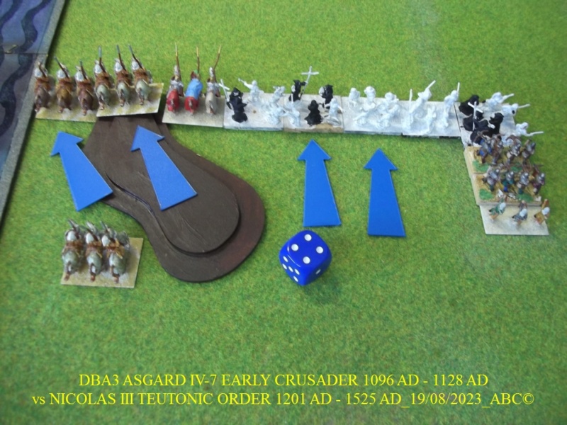 GALERIE DBA 3ème partie samedi 19 Août 2023 au local NICOLAS III TEUTONIC vs ASGARD IV-7 EARLY CRUSADER 1096 AD - 1128 AD  01-dba19