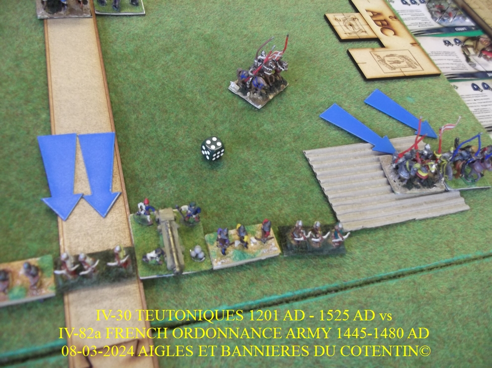 GALERIE 09-03-2024 IV-30 TEUTONIQUES 1201 AD - 1525 AD vs IV-82a FRENCH ORDONNANCE ARMY 1445-1480 AD  04-abc32