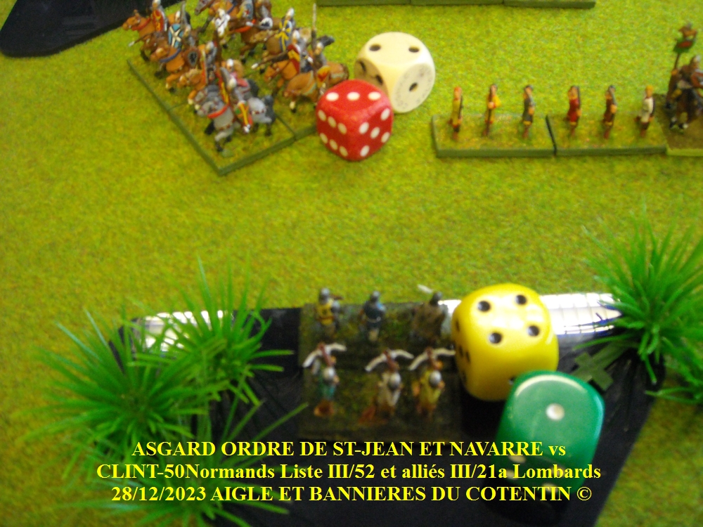 GALERIE CLINT-50 Normands Liste III/52 et alliés III/21a Lombards vs ASGARD ORDRE DE ST-JEAN allié NAVARRE 28/12/2023 05-abc22